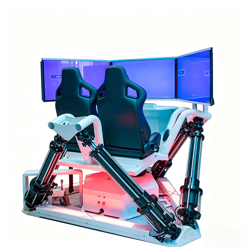 6 Axis Motion Racing Simulator with Dual Seats