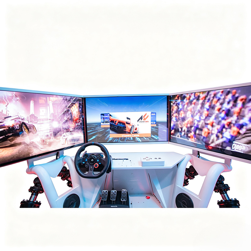 6 Axis Motion Racing Simulator with Dual Seats